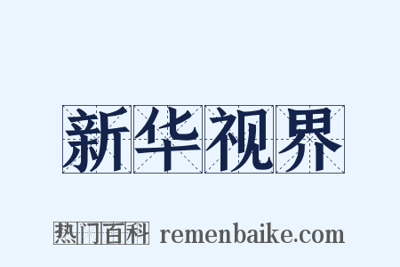 新华视界是什么意思的图片